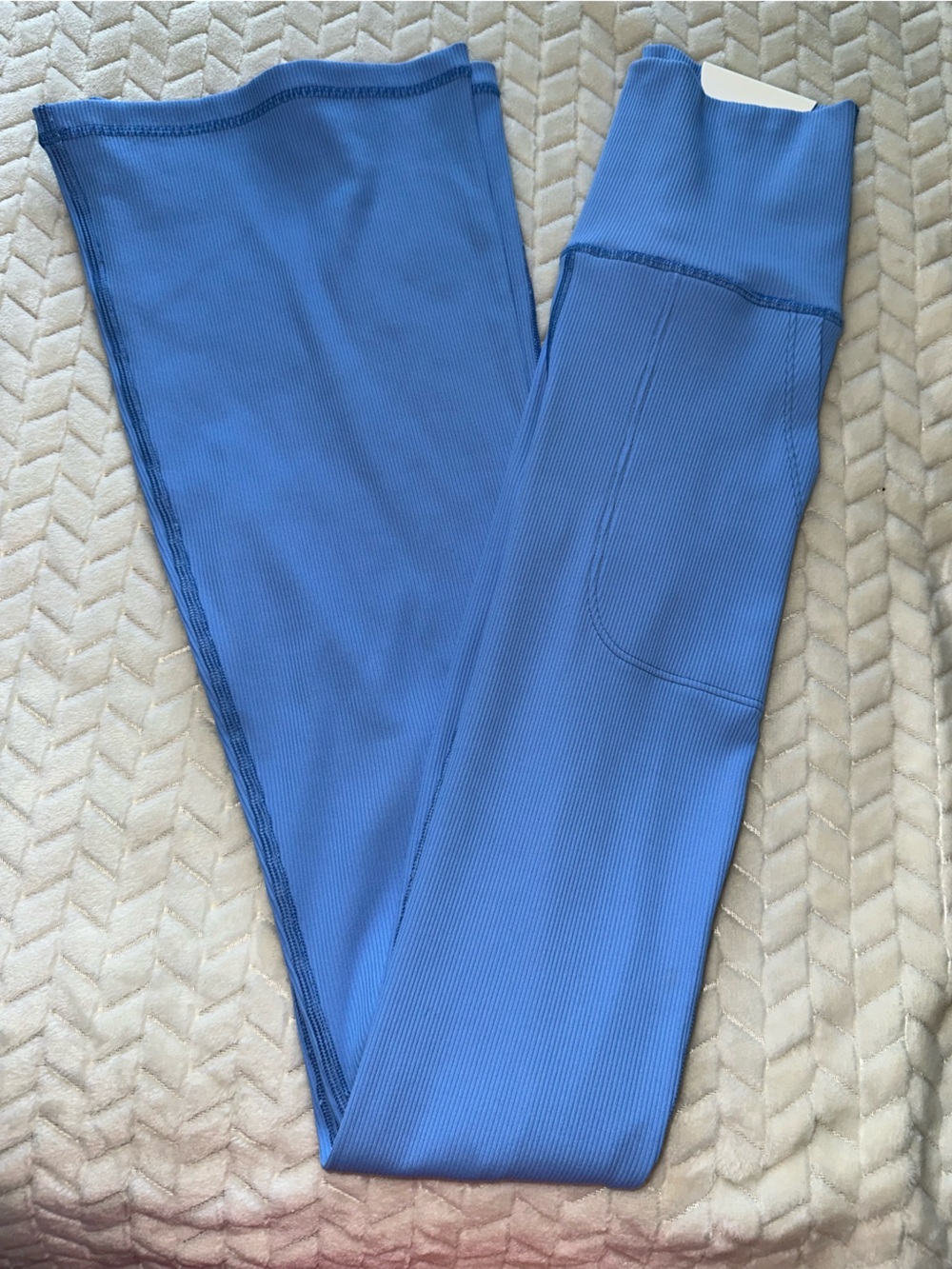 Offline Aerie HR Ribbed Bootcut Leggings Periwinkle Size Small New With Tags
